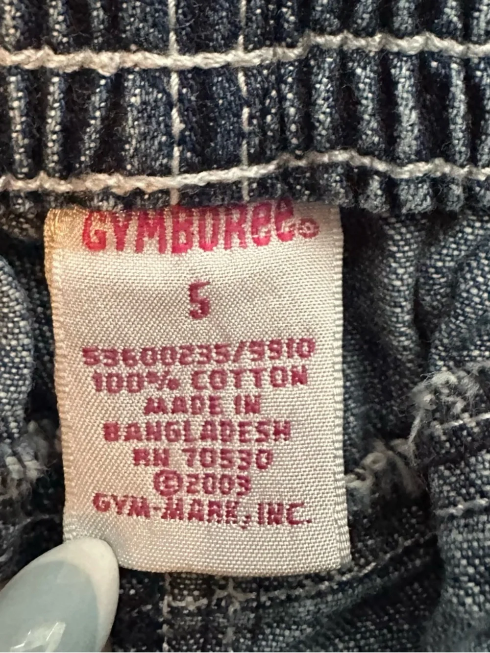 Vintage Gymboree 2003 Strawberry Patch Flare Denim Jeans Girls 5 Embroidered